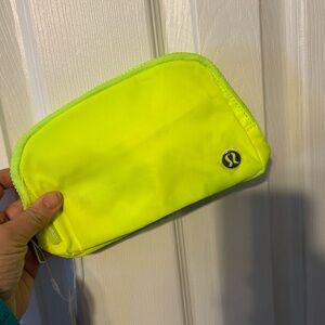 Lululemon Bright Fluorescent Green Cross Body Bag
